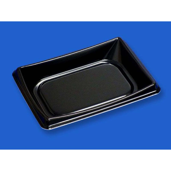 デンカポリマー 軽食容器 D’sプラスD23-16 黒 00760416 1ケース(600個(50個×12))（直送品）
