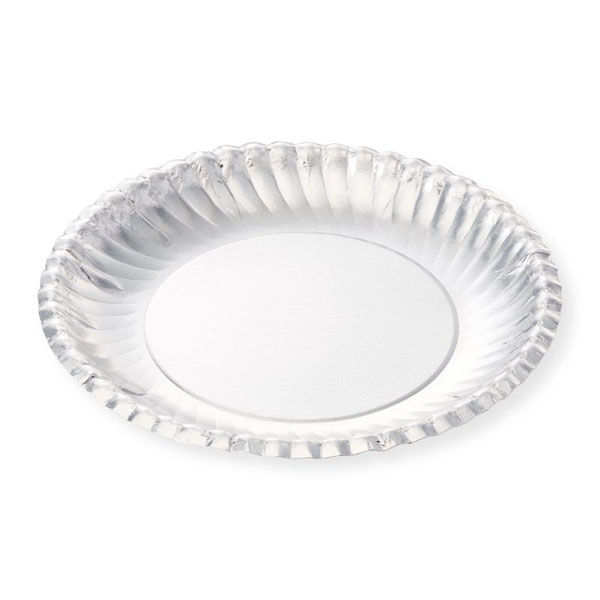 三和紙工 パルプモールド 菊型シルバープレート7号 00764486 1ケース(1500個(50個×30))（直送品）