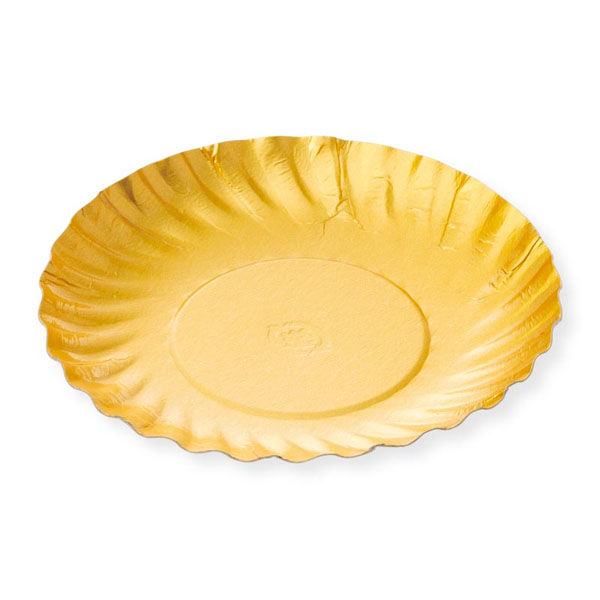 三和紙工 パルプモールド ゴールドプレート M90 00764489 1ケース(2000個(100個×20))（直送品）