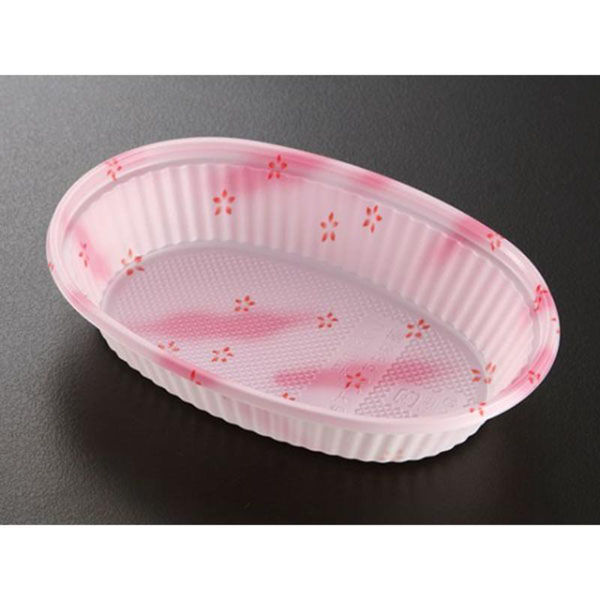 ケーピープラテック 弁当容器 OG二段容器仕切無本体 花霞 00769317 1ケース(1200個(50個×24))（直送品）