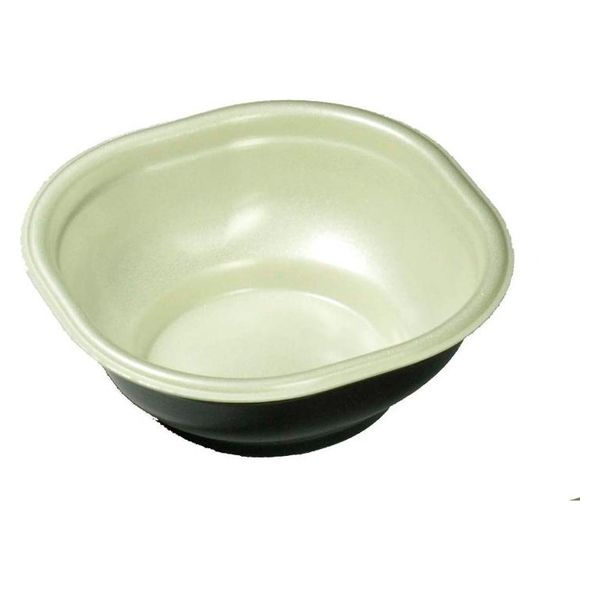 デンカポリマー どんぶり容器 グルメ丼20本体K黒 00775895 1ケース(800個(50個×16))（直送品）