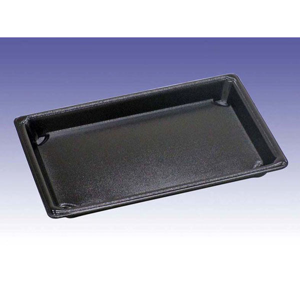 デンカポリマー 寿司容器 寿司盛R20本体黒/黒 00775953 1ケース(800個(50個×16))（直送品）