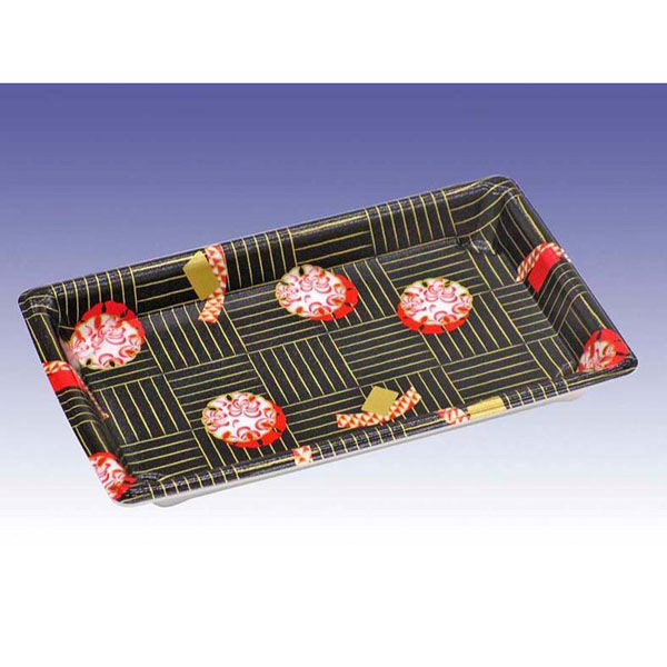 デンカポリマー 寿司容器 寿司盛R15本体鈴花(黒) 00775957 1ケース(1000個(50個×20))（直送品）