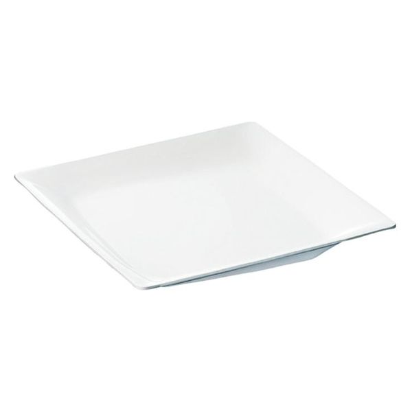 アヅミ産業 食器 SM-1107SW スクエアプレート(白色) 00776747 1点（直送品）