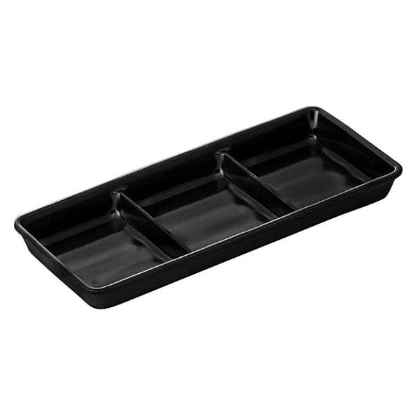 アヅミ産業 食器 SM-11159SS 3点薬味入レ(漆黒色) 00776796 1点（直送品）