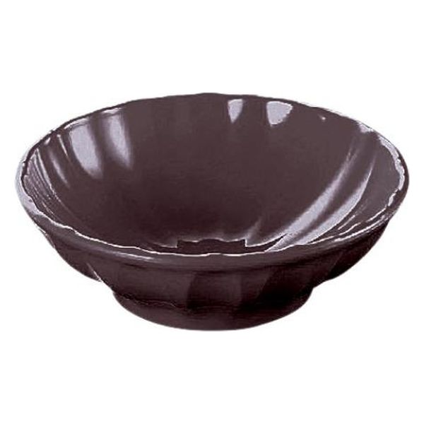 アヅミ産業 食器 SM-11731SB 菊形小鉢(茶色) 00776808 1点（直送品）