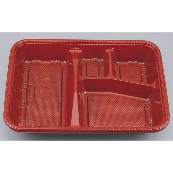 シーピー化成 弁当容器 Z-115 あかね本体(B) 0106115001235 1ケース(600個(100個×6))（直送品）