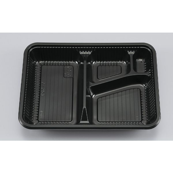 シーピー化成 弁当容器 Z-253(B) BS黒 本体 0106253000525 1袋(100個)（直送品）