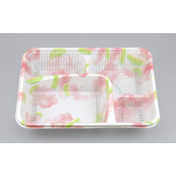 シーピー化成 弁当容器 Z-253-1(B) 蘭 本体 0106253011415 1ケース(800個(100個×8))（直送品）