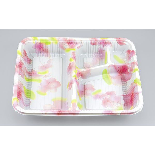 シーピー化成 弁当容器 Z-256-1(B) 蘭 本体 0106256011415 1ケース(600個(100個×6))（直送品）