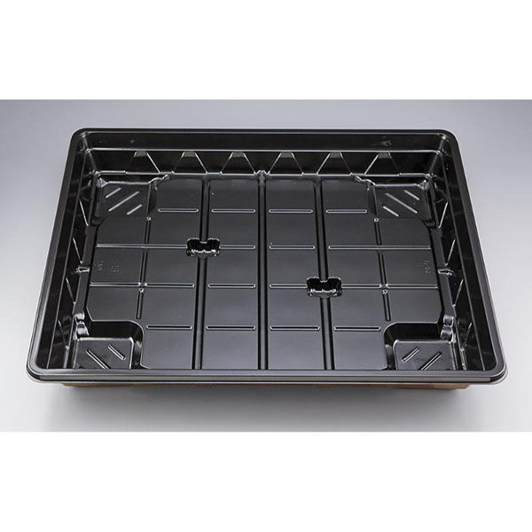 シーピー化成 仕出し弁当容器 U-81(B) 梨地 本体 0116081000565 1ケース(80個(20個×4))（直送品）