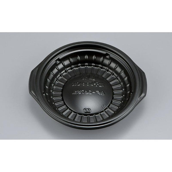 シーピー化成 どんぶり容器 BF-387S浅 黒 本体 0140387170525 1ケース(900個(50個×18))（直送品）