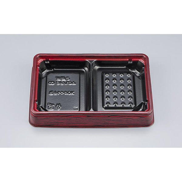 シーピー化成 弁当容器 BFハカマ集膳2 ローズW 本体 0148202002605 1ケース(800個(50個×16))（直送品）