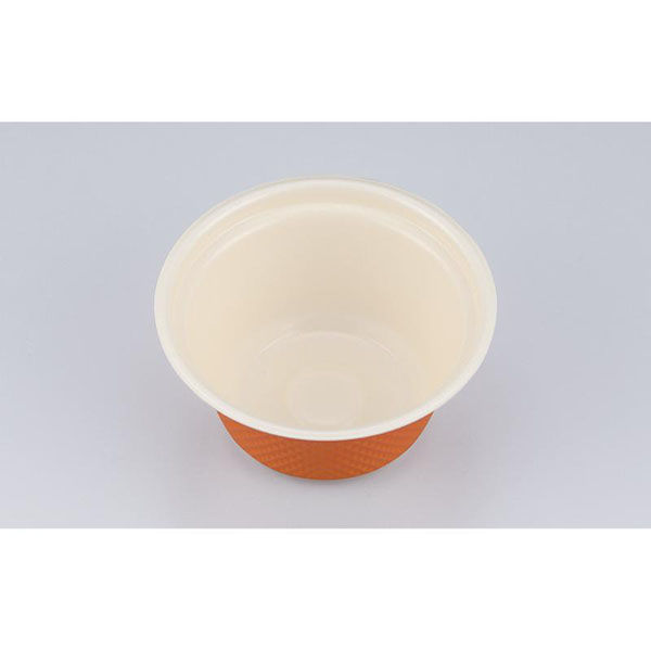 シーピー化成 スープカップ TNラティス135-360 ミルク橙本体 025111336B185 1ケース(900個(30個×30))（直送品）