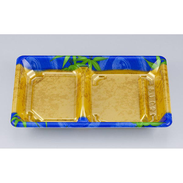 シーピー化成 冷麺容器 SF弁当57-1 ちさり本体 027270571B015 1ケース(600個(50個×12))（直送品）
