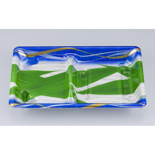 シーピー化成 冷麺容器 SF弁当57-2 波笹本体 027270572B005 1ケース(600個(50個×12))（直送品）