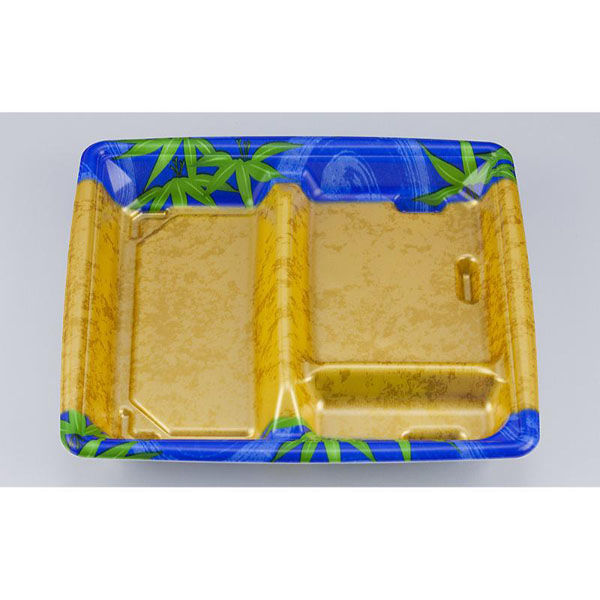 シーピー化成 冷麺容器 SF弁当64 ちさり本体 027270640B015 1ケース(600個(50個×12))（直送品）