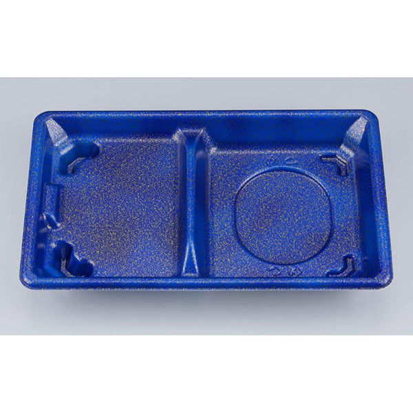 シーピー化成 冷麺容器 SF弁当65 星雲青本体 0272706509705 1ケース(600個(50個×12))（直送品）