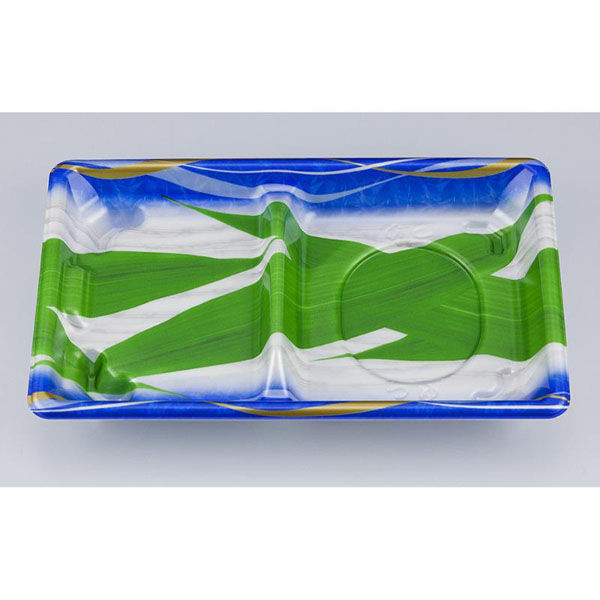 シーピー化成 冷麺容器 SF弁当65 波笹本体 027270650B005 1ケース(600個(50個×12))（直送品）