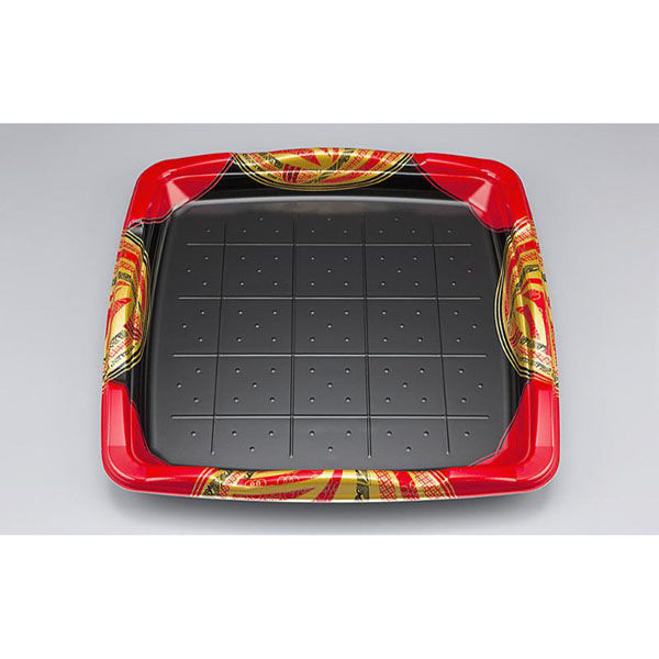 シーピー化成 寿司桶 SF剛力5 風雅赤 本体 0276605002855 1ケース(160個(10個×16))（直送品）