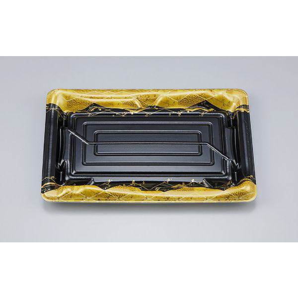 シーピー化成 刺身容器 SF鮨板24 菱蒔絵本体 0277624007295 1ケース(900個(50個×18))（直送品）