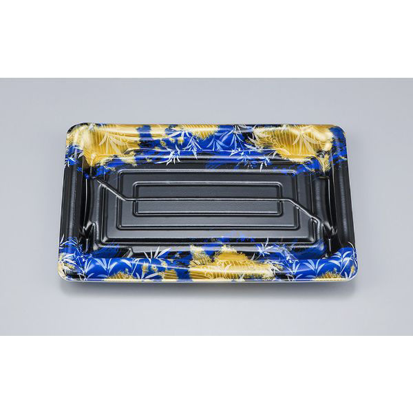 シーピー化成 刺身容器 SF鮨板24 みお青本体 0277624008245 1ケース(900個(50個×18))（直送品）