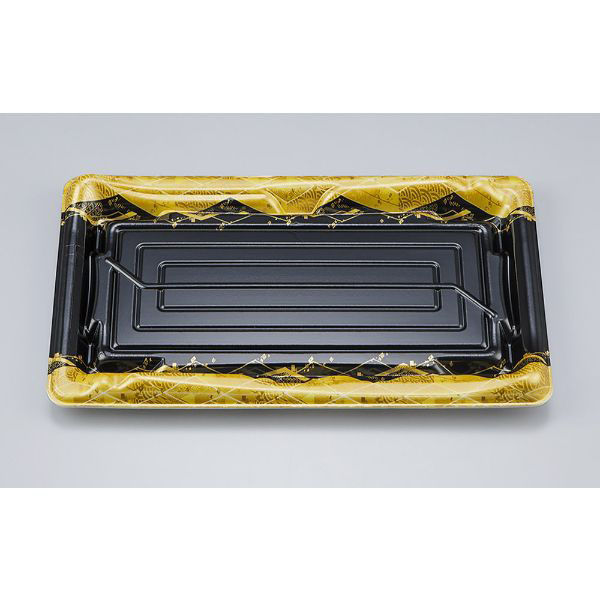 シーピー化成 刺身容器 SF鮨板25 菱蒔絵本体 0277625007295 1ケース(800個(50個×16))（直送品）