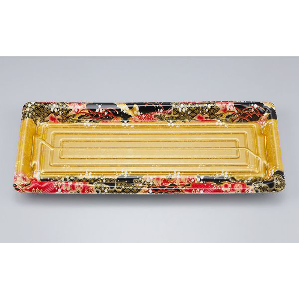 シーピー化成 刺身容器 SF鮨板28 国風金本体 0277628007995 1ケース(400個(50個×8))（直送品）