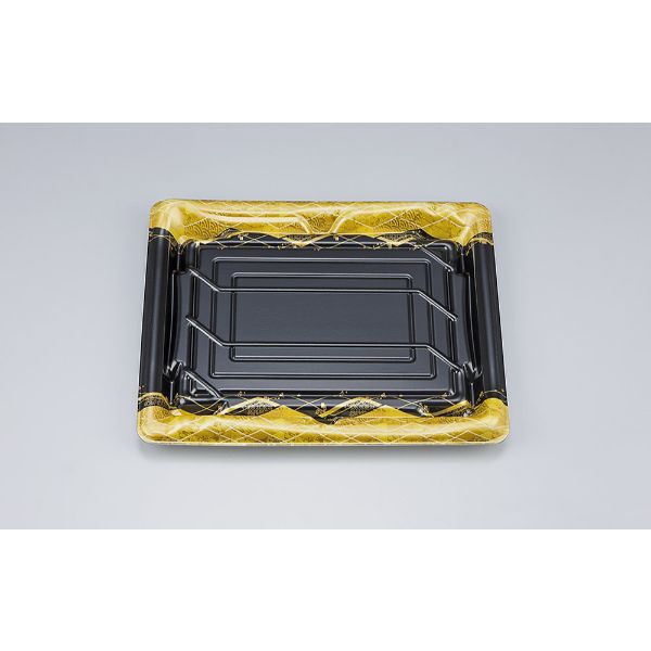 シーピー化成 刺身容器 SF鮨板34 菱蒔絵本体 0277634007295 1ケース(600個(50個×12))（直送品）