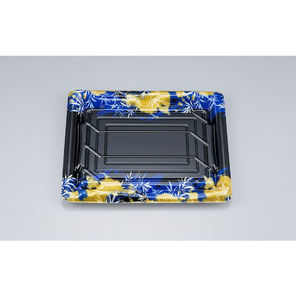 シーピー化成 刺身容器 SF鮨板34 みお青本体 0277634008245 1ケース(600個(50個×12))（直送品）