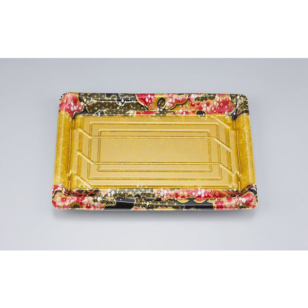 シーピー化成 刺身容器 SF鮨板35 国風金本体 0277635007995 1ケース(400個(50個×8))（直送品）