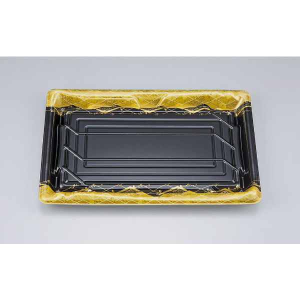 シーピー化成 刺身容器 SF鮨板36 菱蒔絵本体 0277636007295 1ケース(400個(50個×8))（直送品）