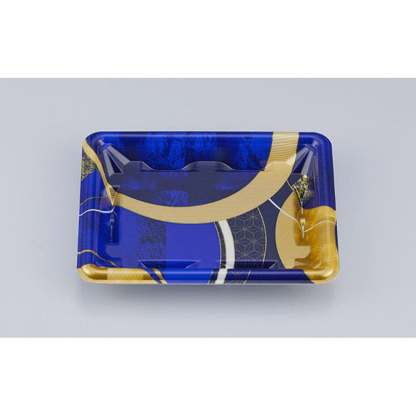 シーピー化成 刺身容器 SF冴盛15-11F 和月紺本体 027821551A905 1ケース(1200個(50個×24))（直送品）