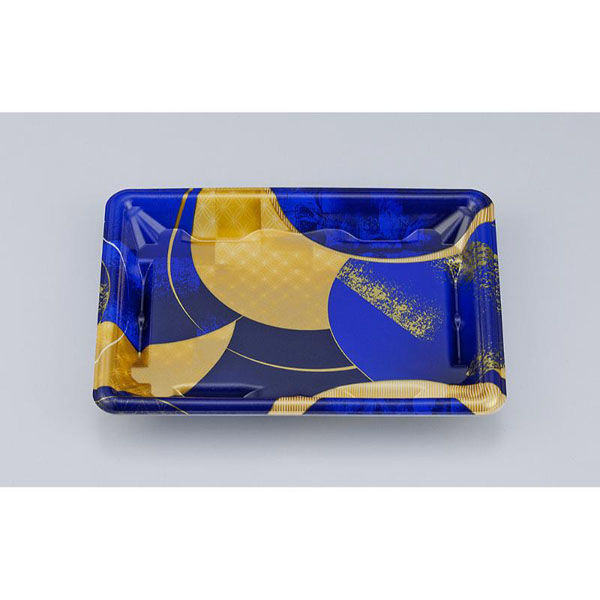 シーピー化成 刺身容器 SF冴盛18-13F 和月紺本体 027821853A905 1ケース(1200個(50個×24))（直送品）