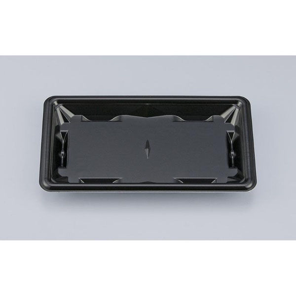 シーピー化成 刺身容器 SF冴盛19-11F 黒本体 0278219510525 1ケース(1200個(50個×24))（直送品）