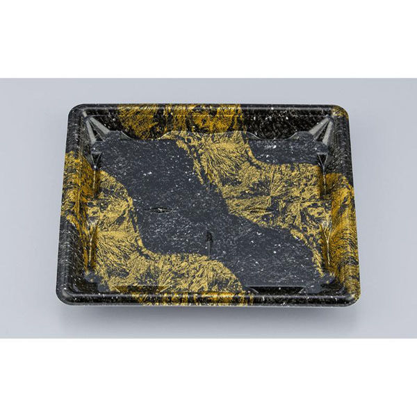 シーピー化成 刺身容器 SF冴盛19-17F 玄石本体 0278219579675 1ケース(900個(50個×18))（直送品）