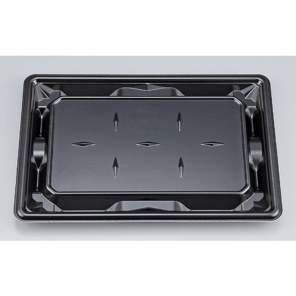 シーピー化成 惣菜容器 SF冴盛24-17 黒本体 0278224170525 1ケース(600個(50個×12))（直送品）