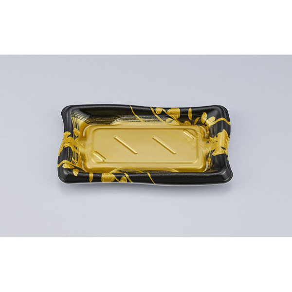 シーピー化成 寿司容器 SF瀬戸波13 綾糸金本体 027861300A825 1ケース(1200個(50個×24))（直送品）