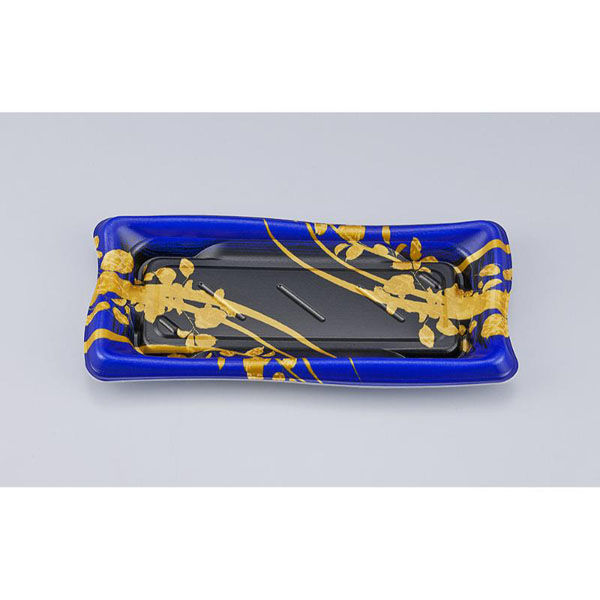 シーピー化成 寿司容器 SF瀬戸波14 綾糸青本体 027861400A805 1ケース(1000個(50個×20))（直送品）