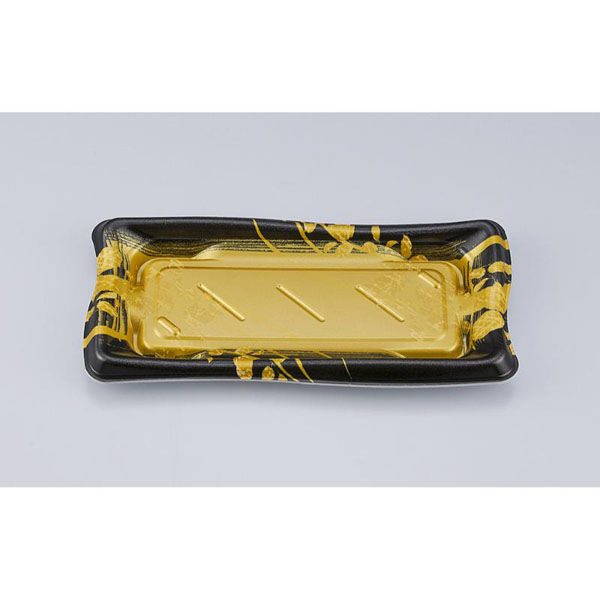 シーピー化成 寿司容器 SF瀬戸波14 綾糸金本体 027861400A825 1ケース(1000個(50個×20))（直送品）