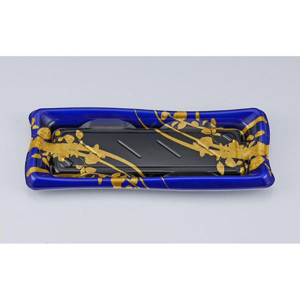 シーピー化成 寿司容器 SF瀬戸波15 綾糸青本体 027861500A805 1ケース(800個(50個×16))（直送品）