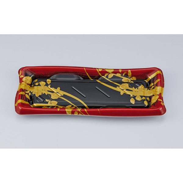 シーピー化成 寿司容器 SF瀬戸波15 綾糸赤本体 027861500A815 1ケース(800個(50個×16))（直送品）