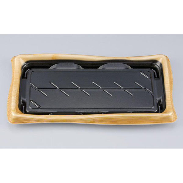 シーピー化成 寿司容器 SF瀬戸波26 松漆本体 027862600A835 1ケース(600個(50個×12))（直送品）