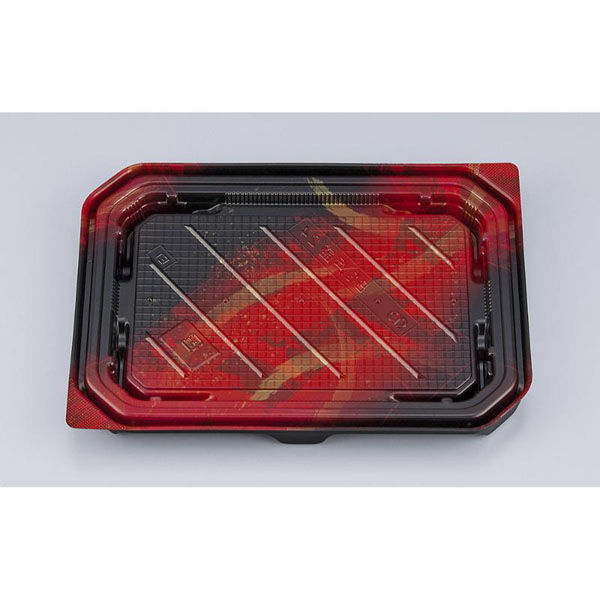 シーピー化成 寿司容器 BS浜盛24 霧筆赤本体 069122400A975 1ケース(800個(50個×16))（直送品）