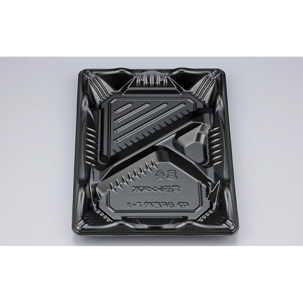 シーピー化成 弁当容器 BF恵味7-1 黒 本体(N) 0745807010525 1ケース(800個(50個×16))（直送品）