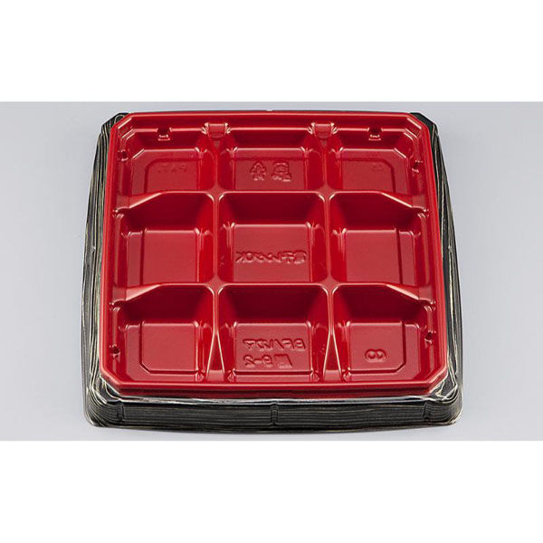 シーピー化成 弁当容器 BFハカマ膳9-2 金板目 本体(N) 0746109023255 1ケース(400個(50個×8))（直送品）