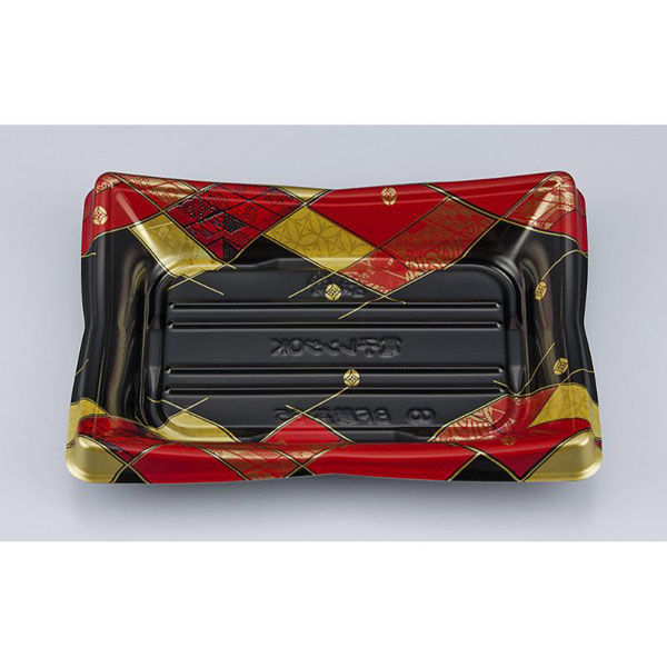 シーピー化成 どんぶり容器 BF華丼85 菱絵赤本体(N) 074718500B135 1ケース(1200個(50個×24))（直送品）