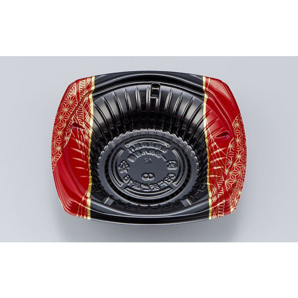 シーピー化成 どんぶり容器 CBFまど味16 いづつ赤 本体 0A00116002505 1ケース(900個(50個×18))（直送品）