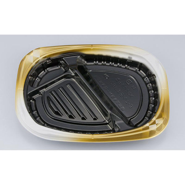 シーピー化成 弁当容器 CBFまろん7-3 ゴルトBW本体 0A0210703B085 1ケース(600個(50個×12))（直送品）