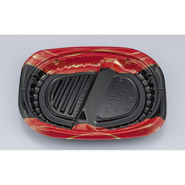 シーピー化成 弁当容器 CBFまろん7S-1 光重赤本体 0A0210751B065 1ケース(600個(50個×12))（直送品）